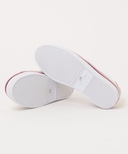 TOMMY HILFIGER（トミーヒルフィガー）の「【TOMMY HILFIGER】シンプルスニーカー　トリコロール×ゴールド（スニーカー・レディース・ホワイト・6/6.5/7/5.5/8）」の3枚目の写真