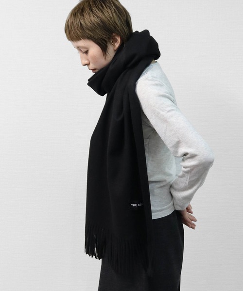 セール】WOOLブレンドふわふわビッグストールマフラー WOOLBLEND SOFT