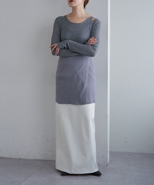 SHENERY（シーナリー）の「ストレッチジャージータイトスカート（スカート・レディース・ブラック/アイボリー・36/40/38）」の22枚目の写真