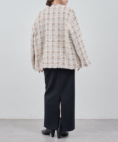 SHENERY（シーナリー）の「ストレッチジャージータイトスカート（スカート・レディース・ブラック/アイボリー・36/40/38）」の5枚目の写真