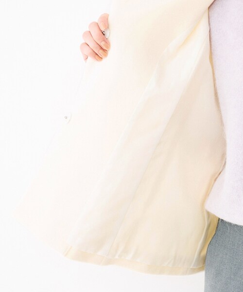 UNTITLED（アンタイトル）の「スタンドカラーショートコート（その他アウター・レディース・オフホワイト/グレー/ナチュラル/ブラック・01/02/03）」の9枚目の写真