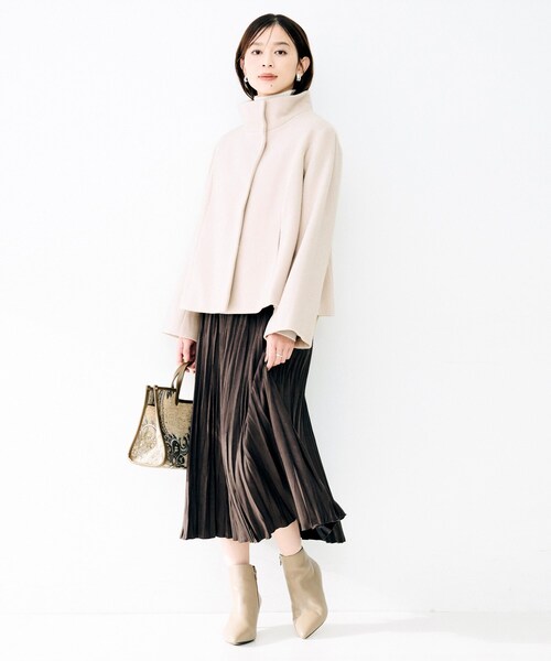 UNTITLED（アンタイトル）の「スタンドカラーショートコート（その他アウター・レディース・オフホワイト/グレー/ナチュラル/ブラック・01/02/03）」の18枚目の写真