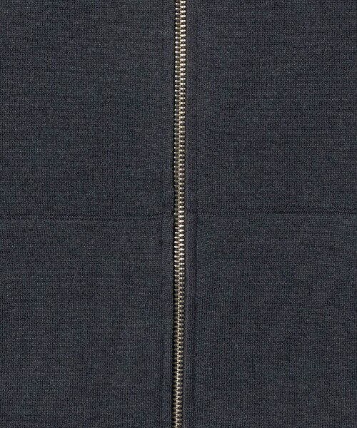 H　BEAUTY&YOUTH UNITED ARROWS（エイチビューティーアンドユースユナイテッドアローズ）の「＜H＞ウールスムース ジップパーカー（カーディガン/ボレロ・レディース・ダークグレー/ブラック・FREE）」の11枚目の写真