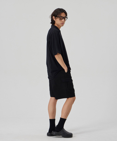 MAKEITTO(メイキット)の「6 POCKETS SEMI WIDE CARGO HALF PANTS_BLACK(その他パンツ・メンズ・その他・MEDIUM/LARGE/X-LARGE)」の6枚目の写真