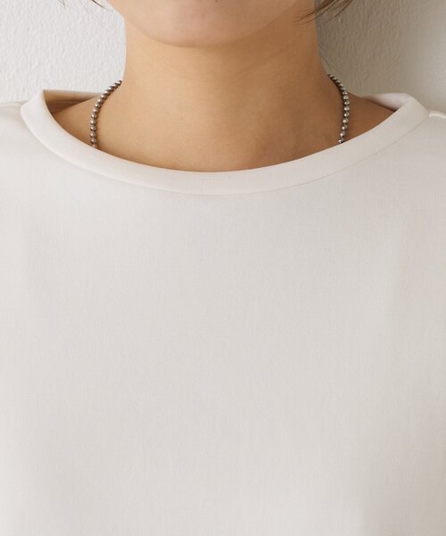 Jena espace merveilleux(ジェナ エスパスメルヴェイユ)の「裾ラウンドストレッチカットソー(Tシャツ/カットソー・レディース・ブラック/オフホワイト/チャコールグレー・FREE)」の17枚目の写真