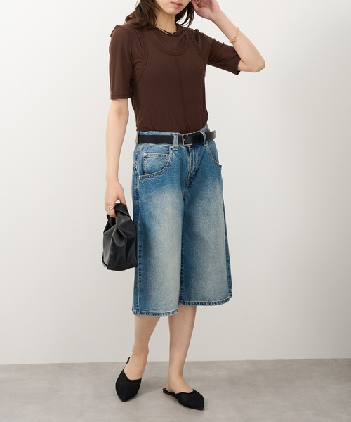 Levi's（リーバイス）の「【Levi’s】リーバイス デニムショーツ ジョーツ ハーフパンツ SUPER BAGGY JORTS（デニムパンツ・レディース・インディゴブルー/ブラック・25/26/27）」の8枚目の写真