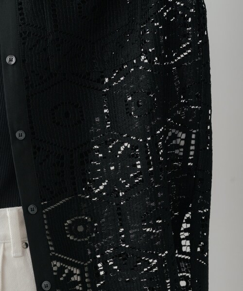 GALLEST（ギャレスト）の「幾何柄レースビッグシャツ（シャツ/ブラウス・レディース・ホワイト/ブラック・38）」の20枚目の写真