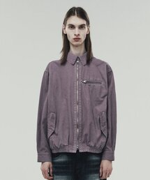 THEVINYLHOUSE(�U�o�C�j���n�E�X)��DYED CUT OFF BLOUSON PURPLE (VH2DFUB940A)(MA-1)