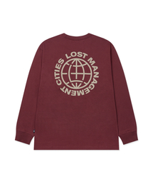 OG COMBO LONG SLV TEE burgundy