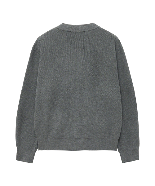 Big Unionの「ジップアップニットジャケット(グレー)(その他アウター・メンズ・その他・S/M/L)」の3枚目の写真