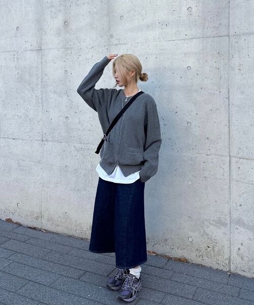 Big Unionの「ジップアップニットジャケット(グレー)(その他アウター・メンズ・その他・S/M/L)」の8枚目の写真