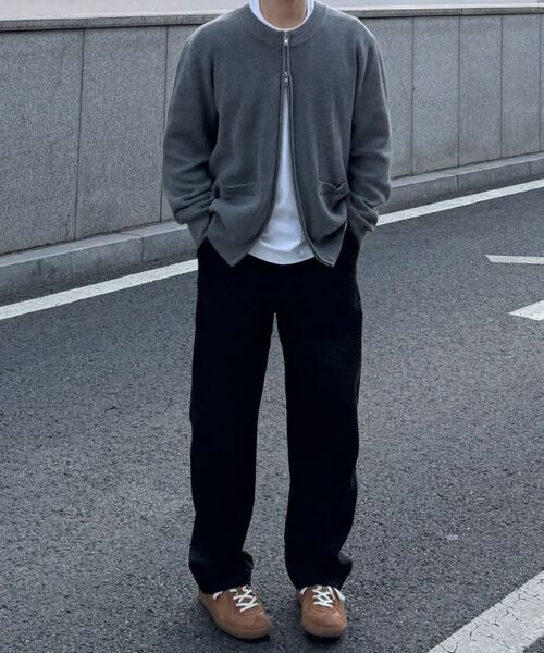 Big Unionの「ジップアップニットジャケット(グレー)(その他アウター・メンズ・その他・S/M/L)」の12枚目の写真