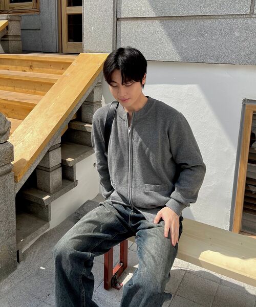 Big Unionの「ジップアップニットジャケット(グレー)(その他アウター・メンズ・その他・S/M/L)」の21枚目の写真