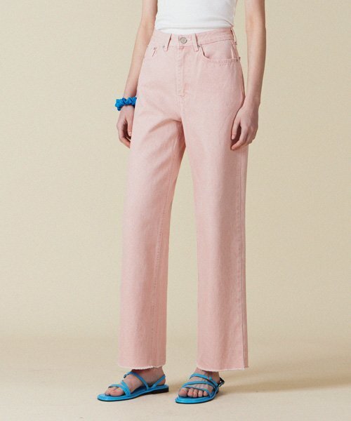 HAINT(ヘイント)の「ポールストレートカラーパンツ_PINK(その他パンツ・レディース・ピンク・L/S)」の1枚目の写真