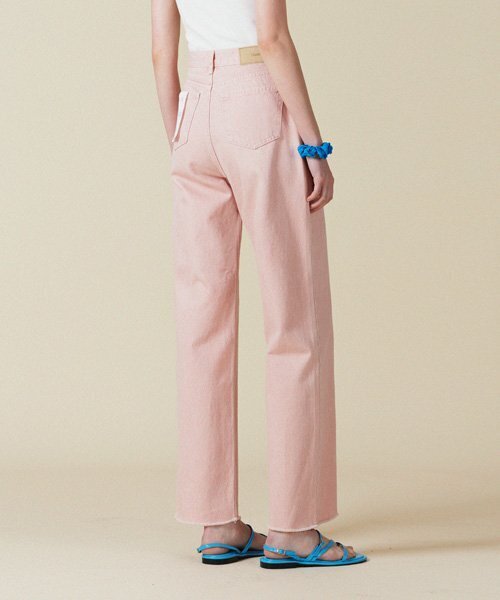 HAINT(ヘイント)の「ポールストレートカラーパンツ_PINK(その他パンツ・レディース・ピンク・L/S)」の2枚目の写真