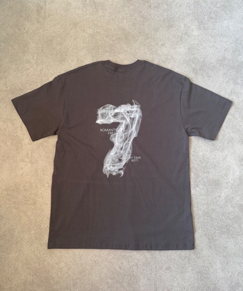 SHEPP（シープ）の「【26年春新作】ニュアンススモークアートプリントルーズフィットT（Tシャツ/カットソー・メンズ・ブラック/ホワイト/チャコール・L/M）」の15枚目の写真