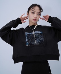 HARE | レースレイヤーフラワープリントスウェット(HARE)(スウェット)