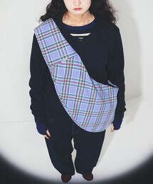 bpr BEAMS（ビーピーアール ビームス ）の「チェック ラウンド エコバッグ（ショルダーバッグ）」