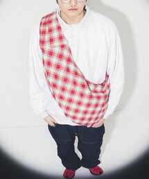 bpr BEAMS | チェック ラウンド エコバッグ(ショルダーバッグ)