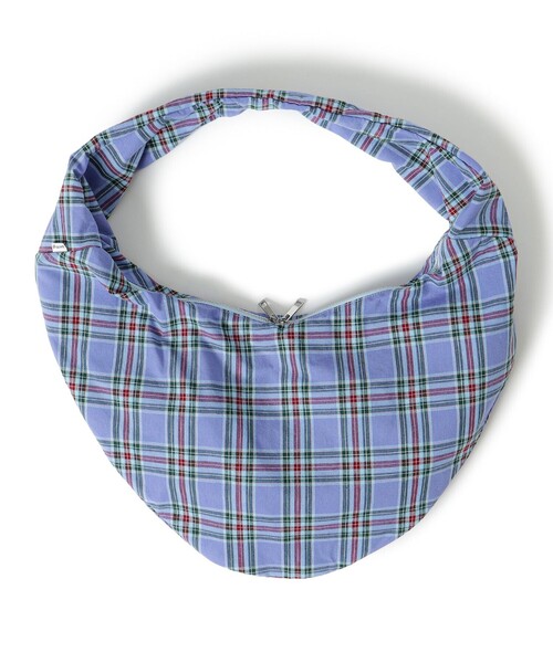 bpr BEAMS（ビーピーアール ビームス ）の「チェック ラウンド エコバッグ（ショルダーバッグ・レディース・オレンジ/グリーン/レッド/パープル・ONE SIZE）」の16枚目の写真