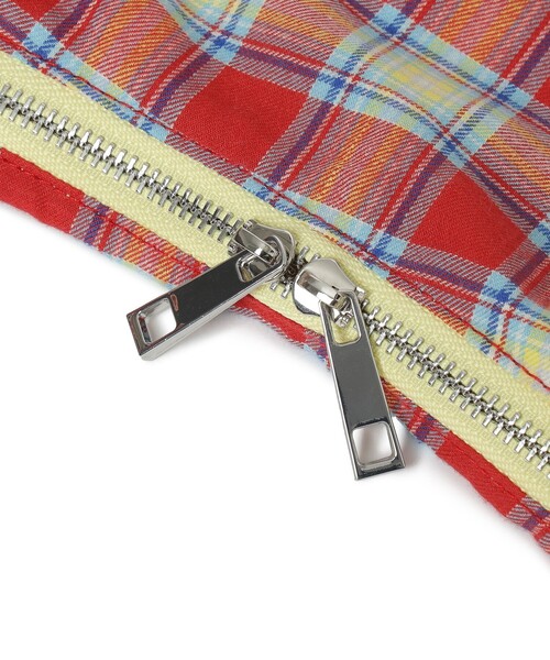 bpr BEAMS（ビーピーアール ビームス ）の「チェック ラウンド エコバッグ（ショルダーバッグ・レディース・オレンジ/グリーン/レッド/パープル・ONE SIZE）」の17枚目の写真