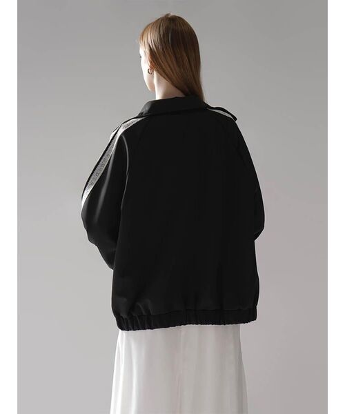 :ETHROF(イーサオブ)の「LACE LINE STAND-NECK JERSEY BLOUSON(その他アウター・レディース・杢グレー/ブラック・FREE)」の7枚目の写真