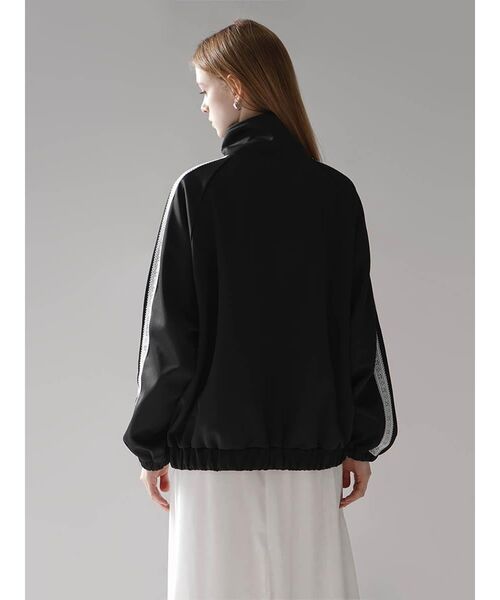 :ETHROF(イーサオブ)の「LACE LINE STAND-NECK JERSEY BLOUSON(その他アウター・レディース・杢グレー/ブラック・FREE)」の13枚目の写真