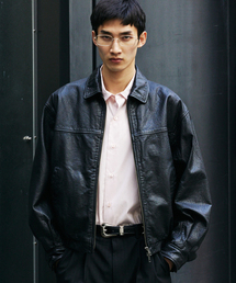 JOURNAL STANDARD | バッファロー レザー ウォッシュ ジップ ブルゾン(ライダースジャケット)