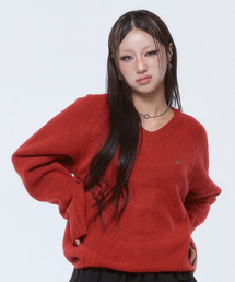 DAUSPICE（ディーオスピス）の「(DUC) Raglan Knit Red（ニット/セーター）」
