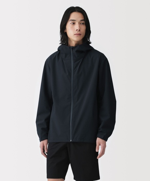 【完売早い者勝ち】MUJI Labo 透湿撥水 フードブルゾン 黒M 紳士 透湿撥水フードジャケット（その他アウター）｜無印良品（ムジル