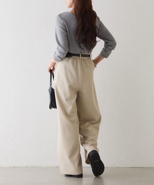 COLONY 2139（コロニートゥーワンスリーナイン）の「起毛フラッフィー前後2WAYネックプルオーバー（Tシャツ/カットソー・レディース・ライトグレー/ピンク/グレー/アイボリー/ブラック・FREE）」の19枚目の写真