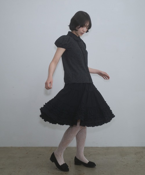 frill midi flared skirt / フリルボリュームスカート（スカート