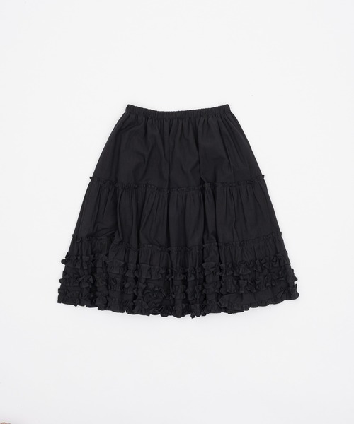 frill midi flared skirt / フリルボリュームスカート（スカート