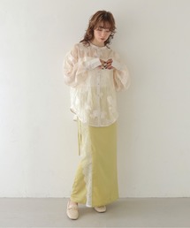 CLEIO | 【CLEIO】デザインレースサテンスカート DESIGN LACE SATIN SKIRT(スカート)