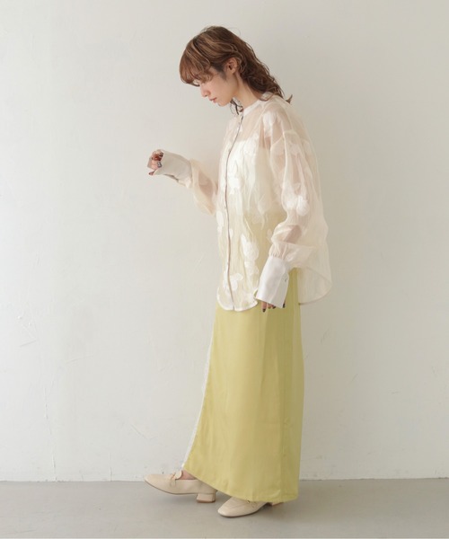 CLEIO（クレイオ）の「【CLEIO】デザインレースサテンスカート DESIGN LACE SATIN SKIRT（スカート・レディース・ベージュ/グリーン系その他/アイボリー・FREE）」の22枚目の写真