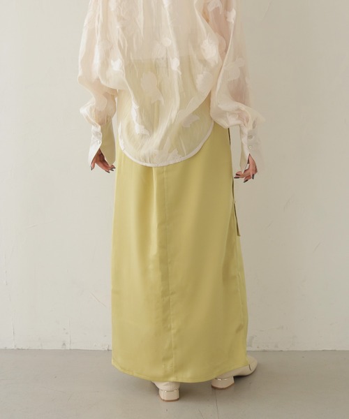 CLEIO（クレイオ）の「【CLEIO】デザインレースサテンスカート DESIGN LACE SATIN SKIRT（スカート・レディース・ベージュ/グリーン系その他/アイボリー・FREE）」の18枚目の写真