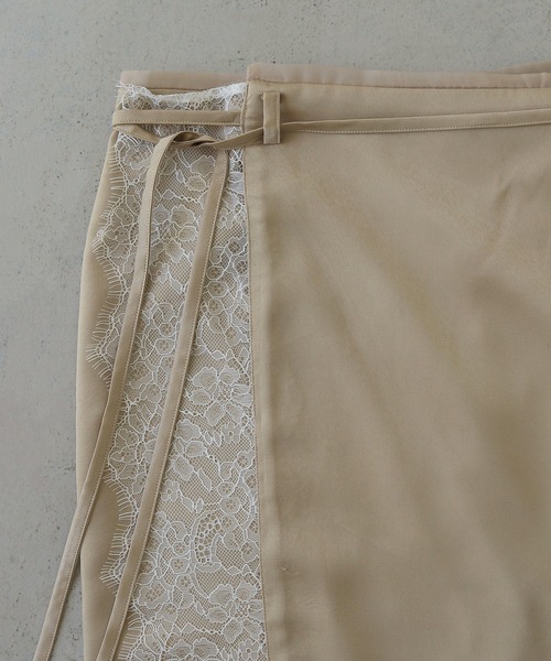CLEIO(クレイオ)の「【CLEIO】デザインレースサテンスカート DESIGN LACE SATIN SKIRT(スカート・レディース・ベージュ/グリーン系その他/アイボリー・FREE)」の17枚目の写真