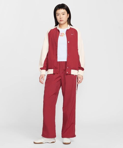 NIKE（ナイキ）の「ナイキ スポーツウェア ウィメンズ オーバーサイズド バーシティ ジャケット / Nike Sportswear Women's Oversized Varsity Jacket IF0333-613 Team Crimson（ブルゾン・レディース・レッド系その他・L/M/S/XL/XS）」の7枚目の写真