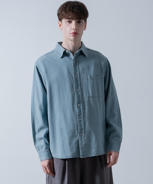 improves(インプローブス)の「6oz デニム シャツ(シャツ/ブラウス・メンズ・ブルー/ブルー系/ネイビー・SMALL/MEDIUM/LARGE/X-LARGE)」の3枚目の写真