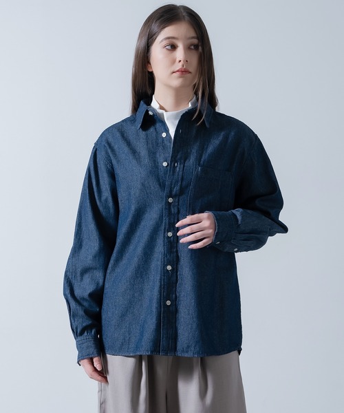 improves(インプローブス)の「6oz デニム シャツ(シャツ/ブラウス・メンズ・ブルー/ブルー系/ネイビー・SMALL/MEDIUM/LARGE/X-LARGE)」の8枚目の写真