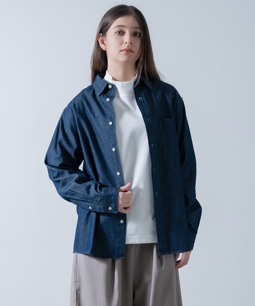 improves(インプローブス)の「6oz デニム シャツ(シャツ/ブラウス・メンズ・ブルー/ブルー系/ネイビー・SMALL/MEDIUM/LARGE/X-LARGE)」の9枚目の写真
