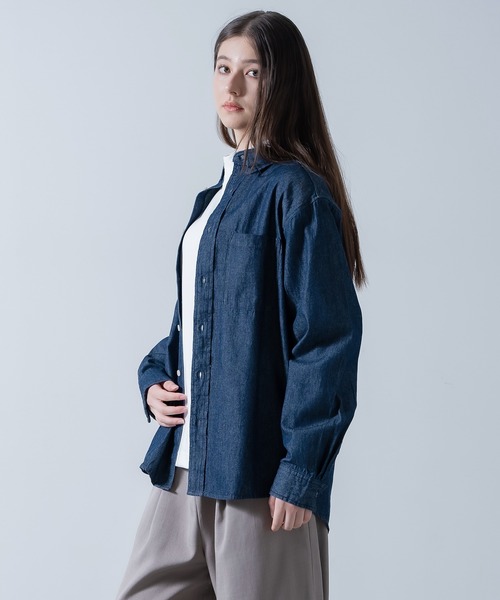 improves(インプローブス)の「6oz デニム シャツ(シャツ/ブラウス・メンズ・ブルー/ブルー系/ネイビー・SMALL/MEDIUM/LARGE/X-LARGE)」の10枚目の写真