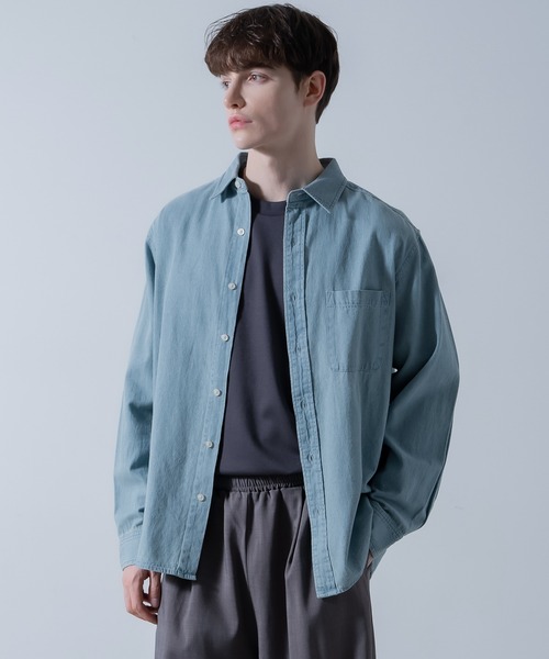 improves(インプローブス)の「6oz デニム シャツ(シャツ/ブラウス・メンズ・ブルー/ブルー系/ネイビー・SMALL/MEDIUM/LARGE/X-LARGE)」の22枚目の写真