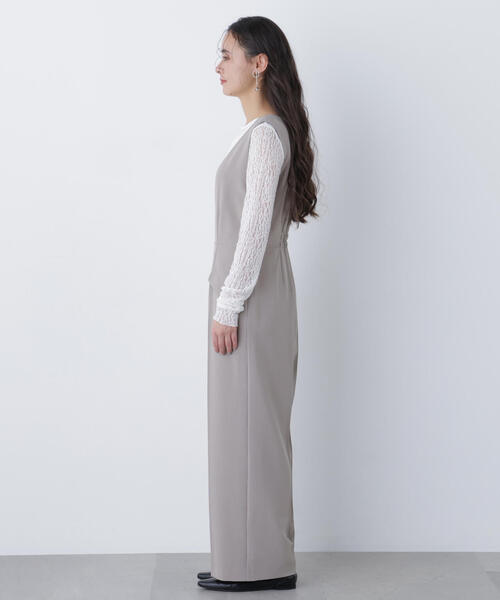 N.（N. Natural Beauty Basic）（エヌエヌナチュラルビューティーベーシック）の「Ｖネックオールインワン（つなぎ/オールインワン・レディース・ベージュ/チャコールグレー・MEDIUM/P/S）」の22枚目の写真