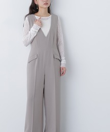 N.（N. Natural Beauty Basic） | Ｖネックオールインワン(つなぎ/オールインワン)