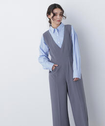 N.（N. Natural Beauty Basic） | Ｖネックオールインワン(つなぎ/オールインワン)