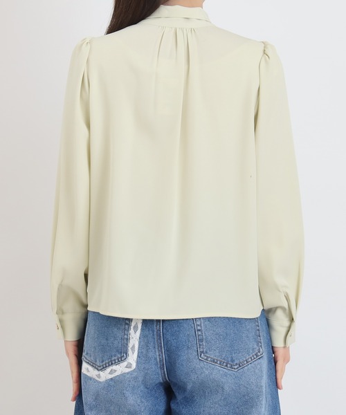 ASTORIA ODIER（アストリアオディール）の「アソート柄ボウタイブラウス（シャツ/ブラウス・レディース・ホワイト×ブルー/グレイッシュブルー/ホワイト/イエロー・MEDIUM）」の20枚目の写真