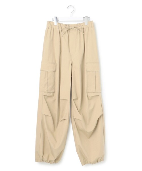 23区 L(ニジュウサンクオオキイサイズ)の「ハイカウントギャバ パラシュート カーゴパンツ(カーゴパンツ・レディース・ベージュ系/モスグリーン系・48/46/44)」の8枚目の写真