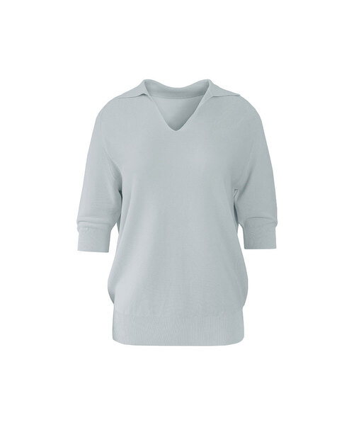 VASCARA(バスカラ)の「V Collar Neck Raglan Half Sleeve Knitwear (5colors)(Tシャツ/カットソー・レディース・ブラック/ライトベージュ/カーキ/ライトブルー/コーラル・FREE)」の4枚目の写真