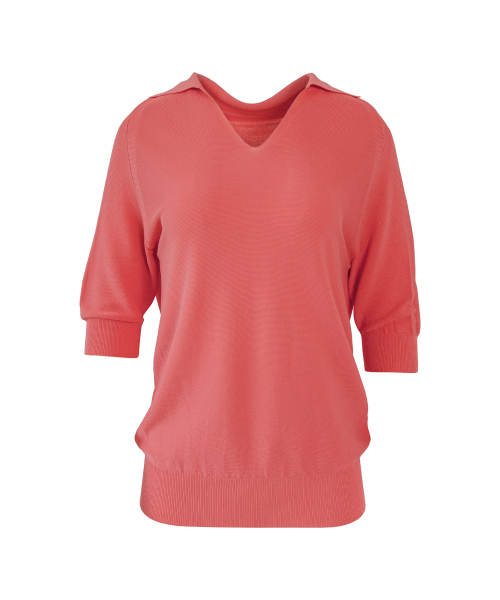 VASCARA(バスカラ)の「V Collar Neck Raglan Half Sleeve Knitwear (5colors)(Tシャツ/カットソー・レディース・ブラック/ライトベージュ/カーキ/ライトブルー/コーラル・FREE)」の10枚目の写真